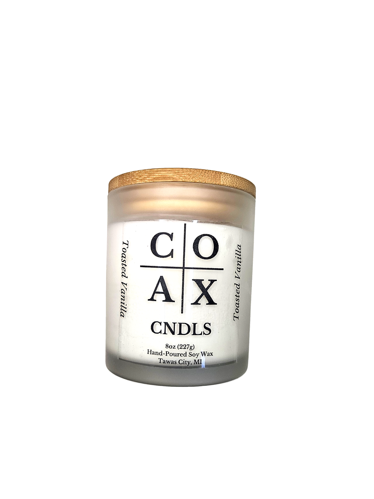 Toasted Vanilla 8oz Soy Candle – Warm Sugar Cookie & Cozy Vanilla