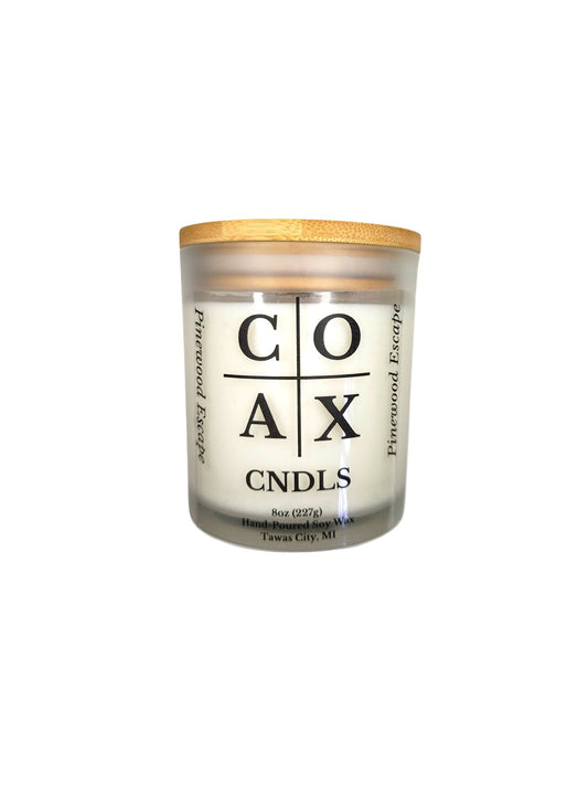 Pinewood Escape Soy Wax Candle - COAX CNDLS Candle